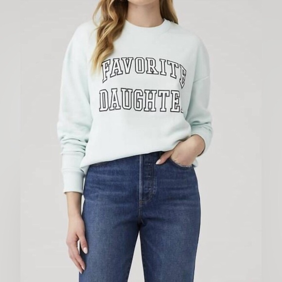 Favorite Daughter The Collegiate Sweatshirt in Seafoam - Picture 2 of 13